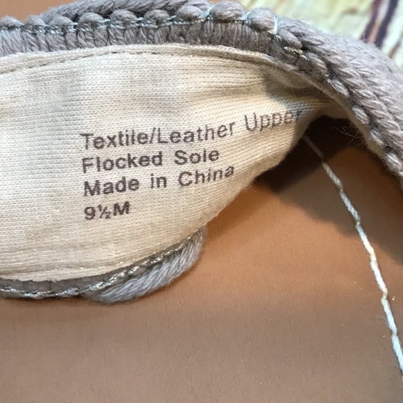 Splendid Women’s Gray Macramé Woven Open Toe Wicker Wedge Jute Platform Sandals - Picture 8 of 9